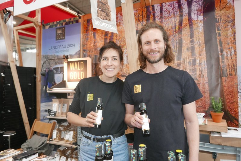 Slowfood Messe Stuttgart 2025, mit dabei die Firma Waldgold, Foto: Katja Brudermann