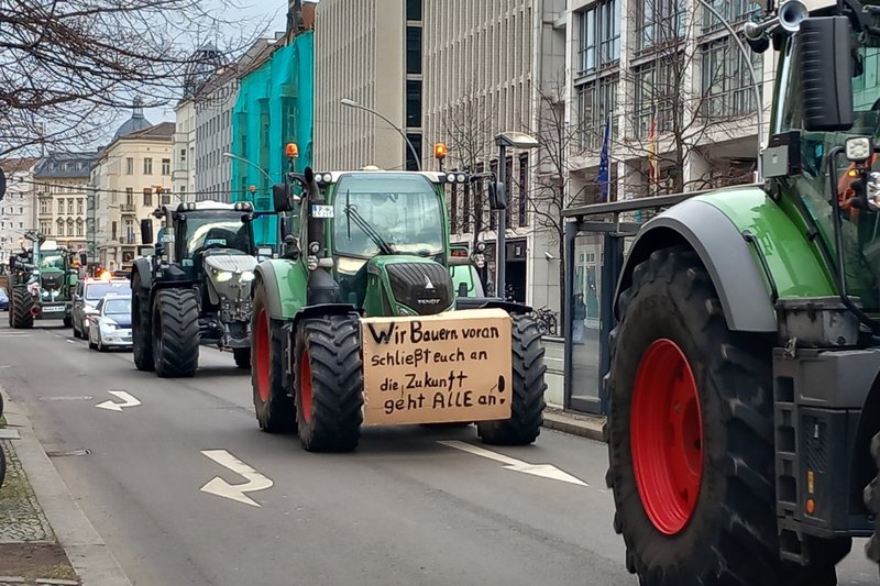 Bauerndemos in ganz Deutschland, auch in Berlin