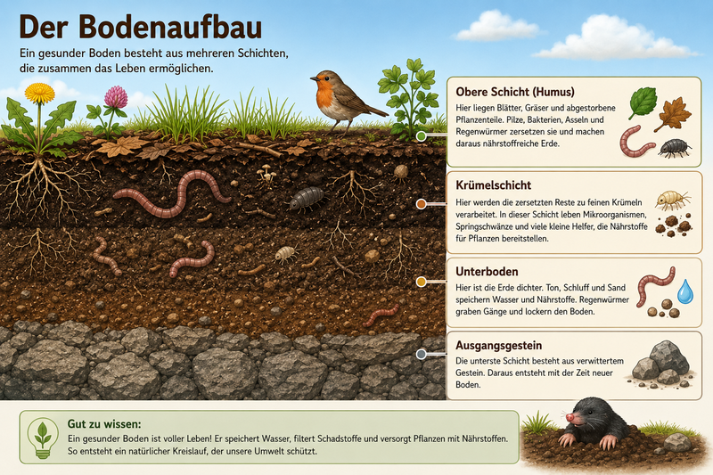 Grafik vom Bodenaufbau
