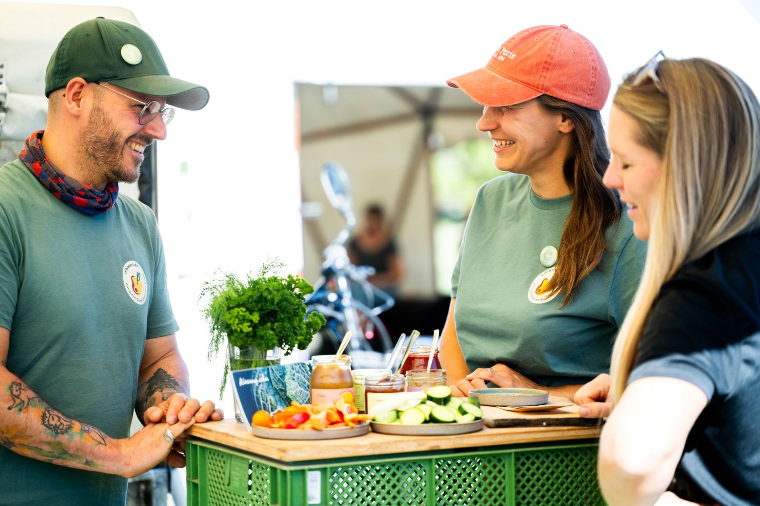 Neumitglied Gärtnerei Piluweri an ihrem Stand