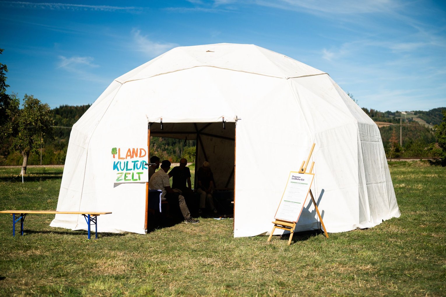 Das LandKultur Zelt, Themen aus der Praxis von Landwirten