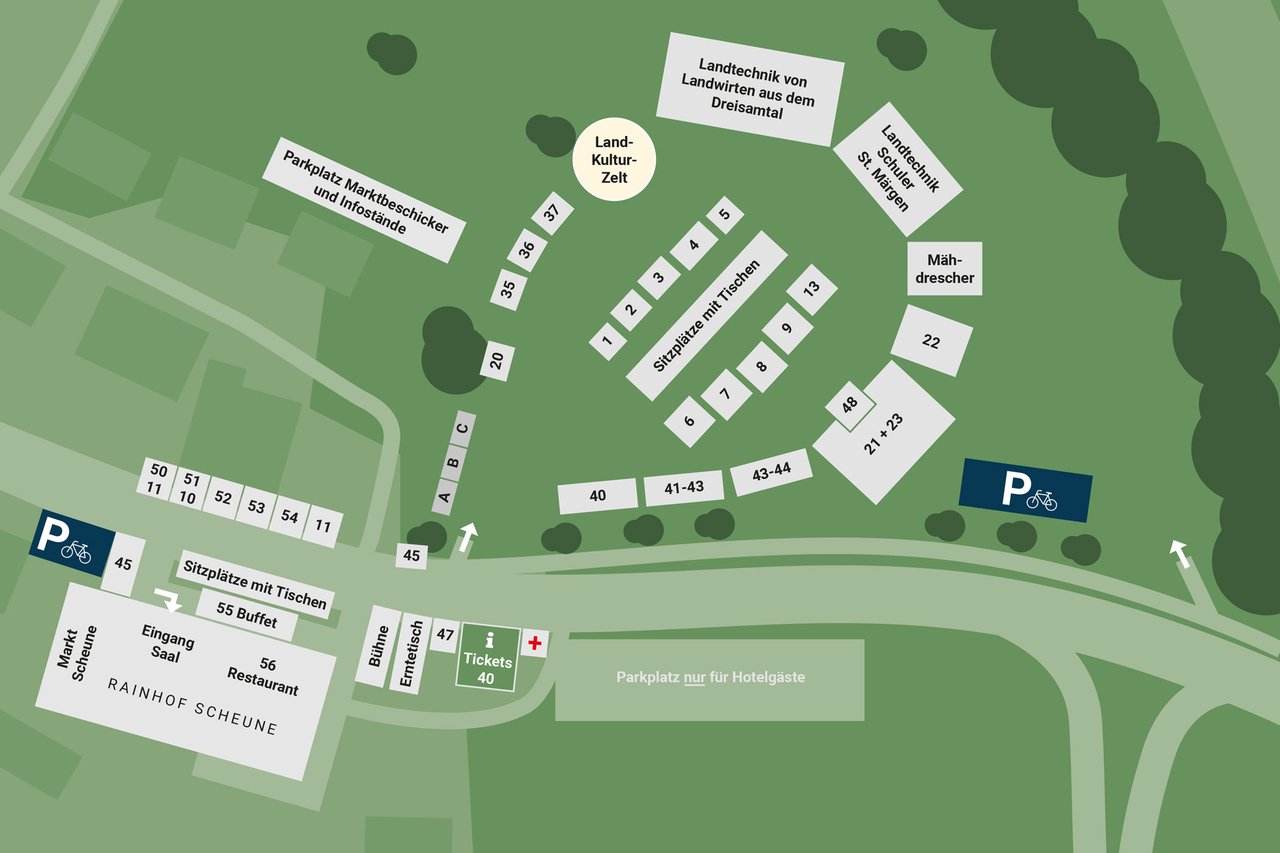 Lageplan vom Höfe-Festival 2025