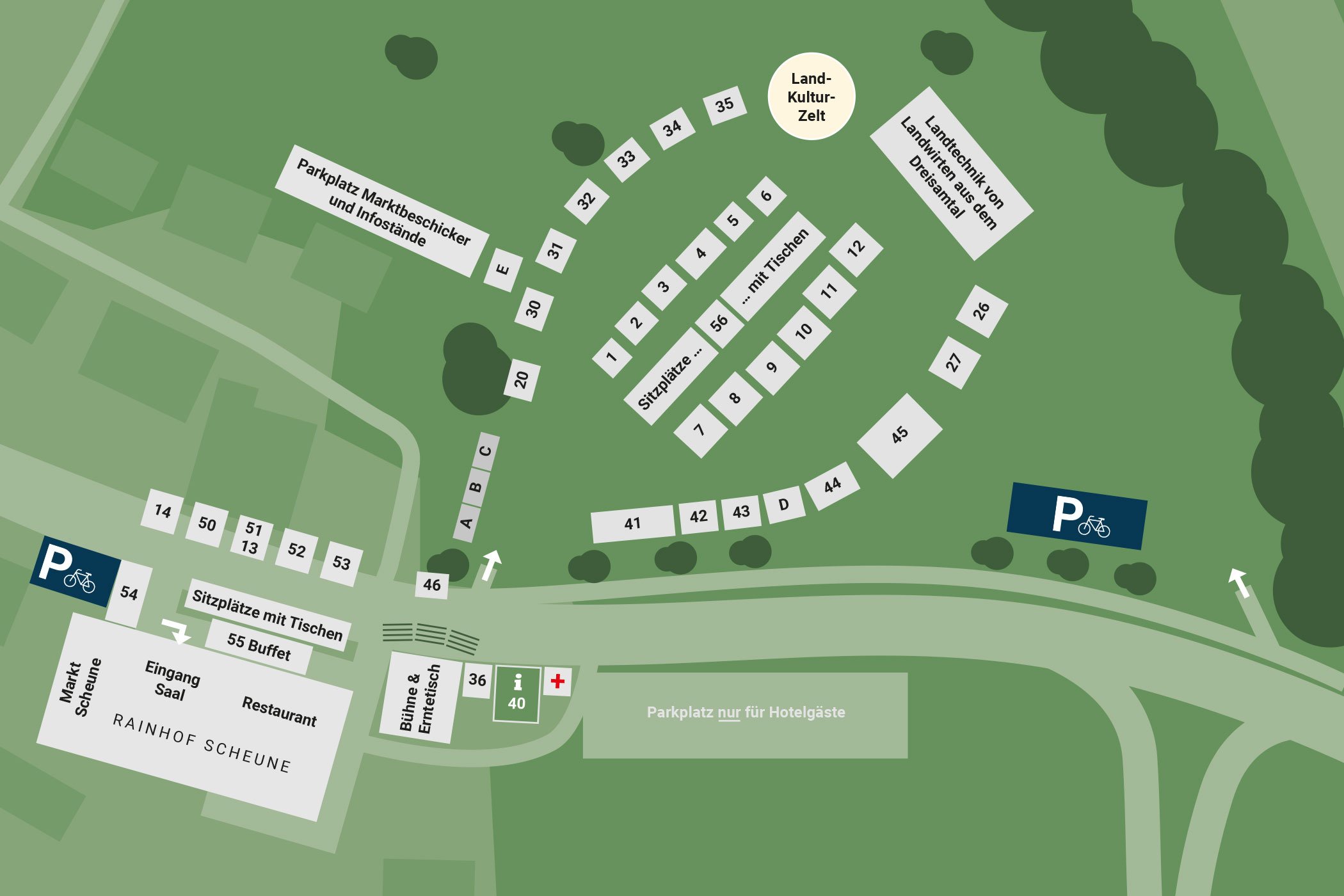Lageplan Höfe-Festival 2026, Höllentalstr. 91, Kirchzarten
